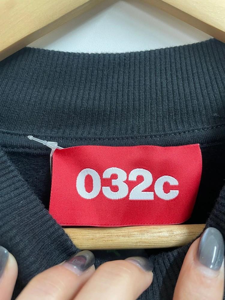 22시즌 032c 오버핏 블랙 그래픽 프린트 긴소매 스웨트셔츠 9