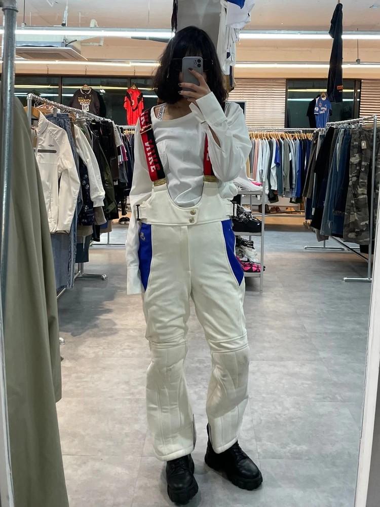 90s 라지 나이키 보드 바지 스키 바지 화이트 2