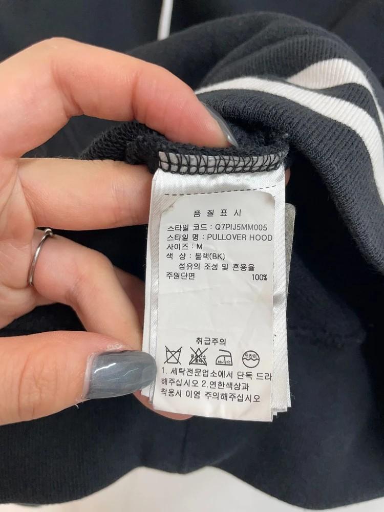 미디움 챔피온 올드스쿨 후드티 블랙 8