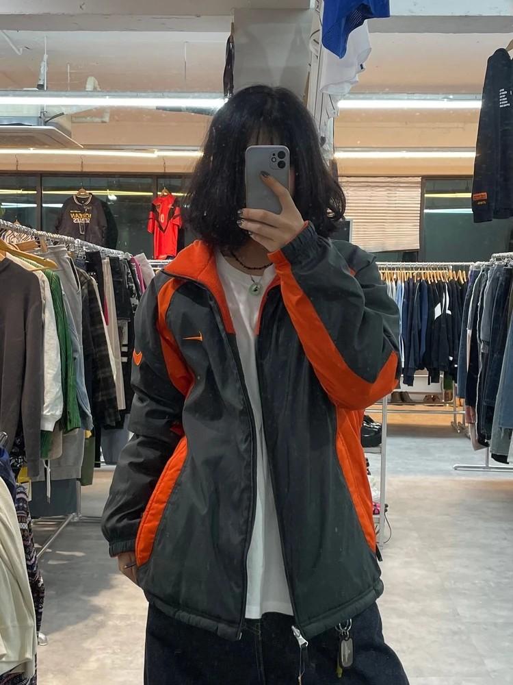 XL 나이키 올드스쿨 빅로고 리버서블 바람막이 자켓 2