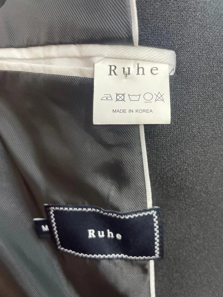 미디움 RUHE 프리미엄 블레이저 정장 자켓 블랙 9