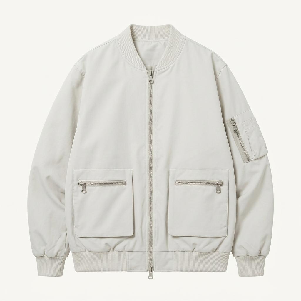 XL 테일러 히치 TAILOR HITCH 포켓 카고 항공 점퍼 아이보리 1