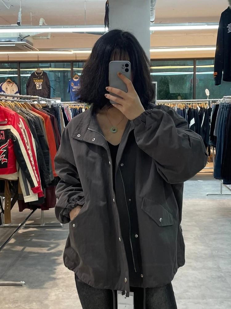 스몰 새상품 오로 ORO 오버핏 필드 숏 자켓 올리브 2