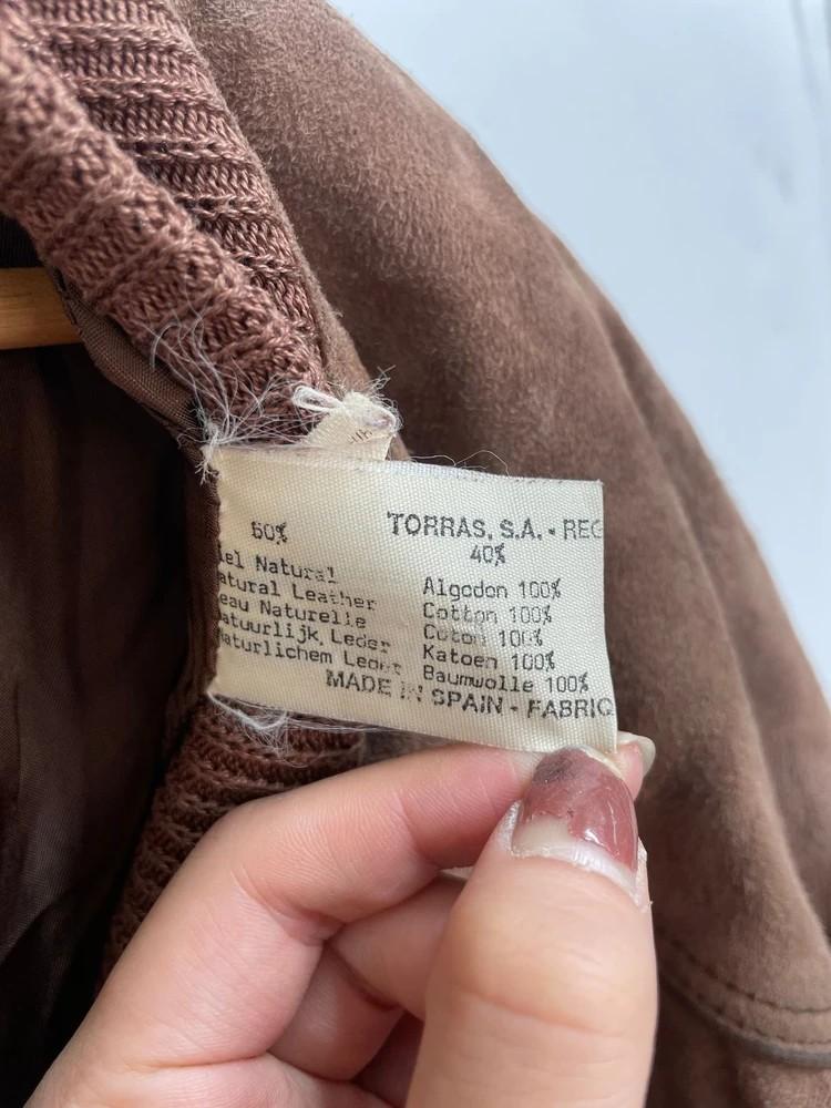 38 TORRAS 토라스 빈티지 스웨이드 브이넥 자켓 10
