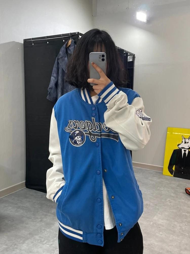 110 MLB 엠엘비 LA 다저스 바시티 자켓 블루 2
