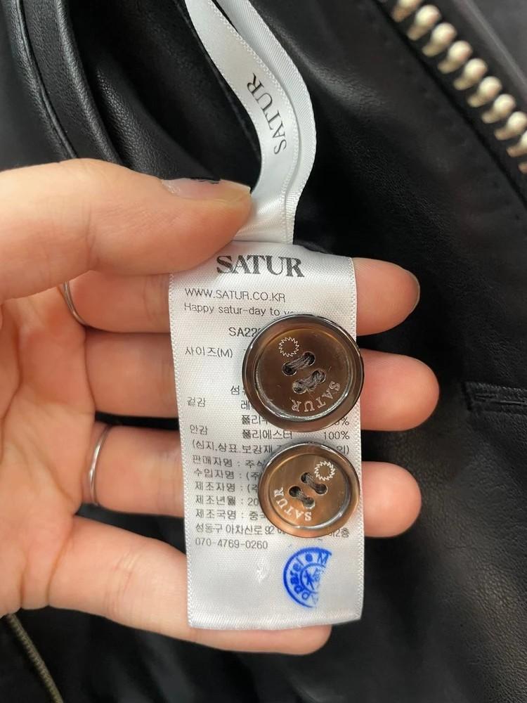 미디움 세터 테오 비건 레더 블루종 가죽 자켓 블랙 11