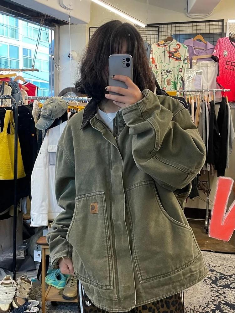 XL B그레이드 칼하트 90s USA 워크자켓 J164 LOV 카키 2