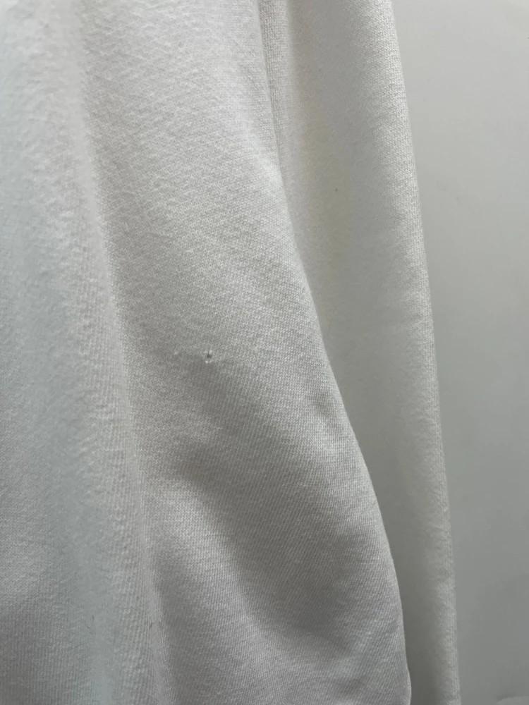 라지 피스마이너스원 초판 가슴 로고 후드 티셔츠 화이트 7
