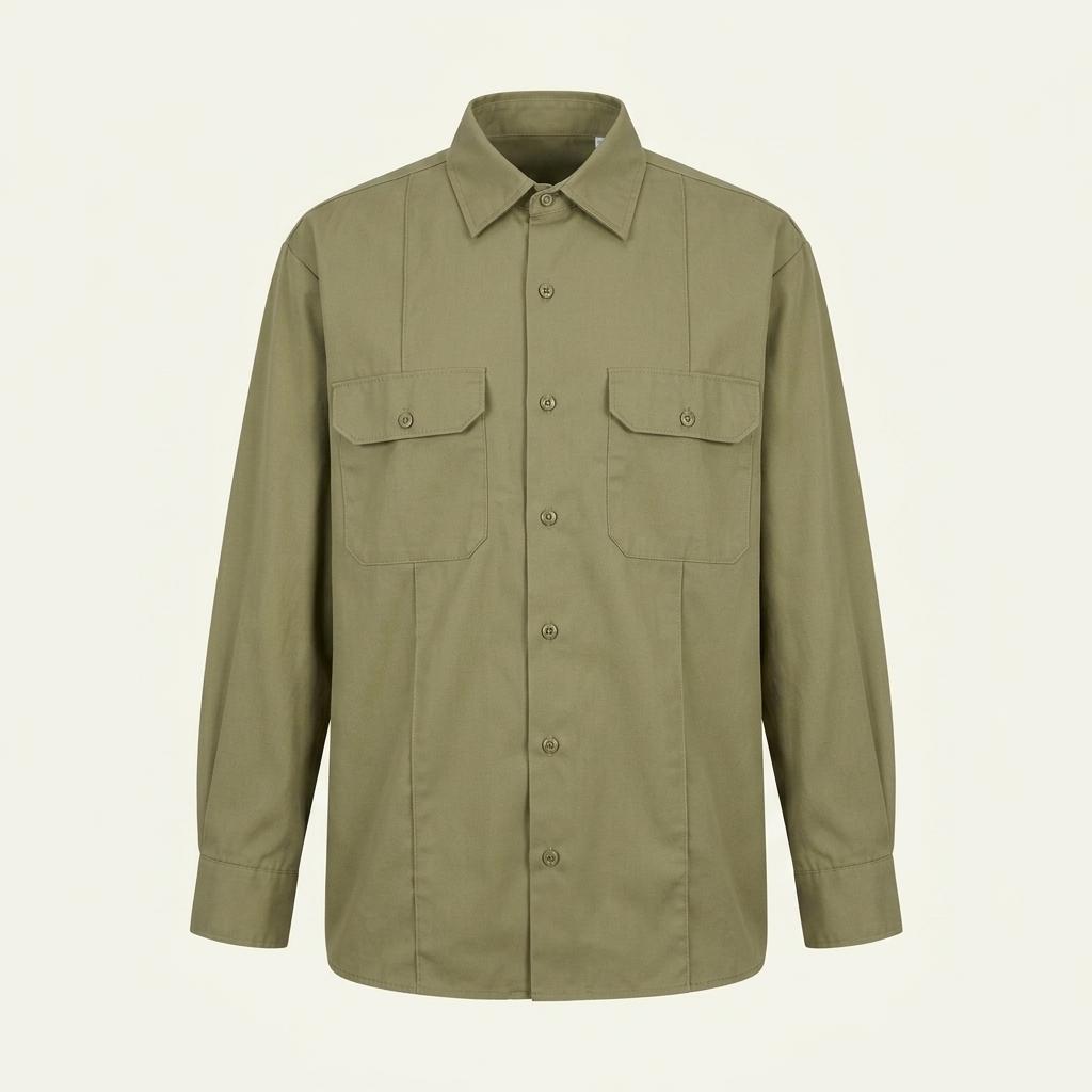 라지 Dickies 디키즈 베이지 워크웨어 코튼 셔츠 1