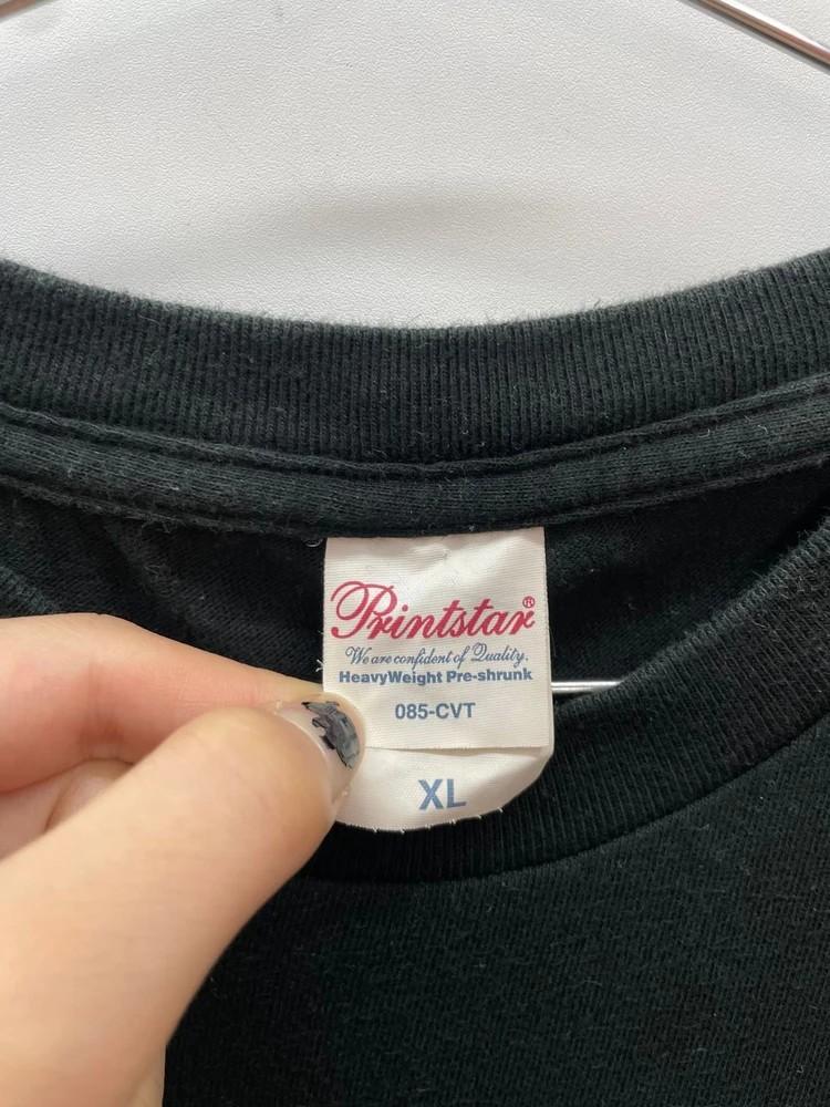 XL 프린트스타 빈티지 프린팅 반팔 티셔츠 블랙 6
