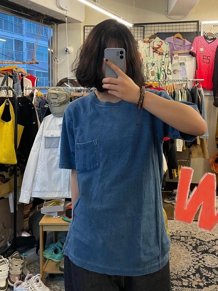 XL 챔피온 리버스위브 원포켓 하프 반팔 티셔츠 2
