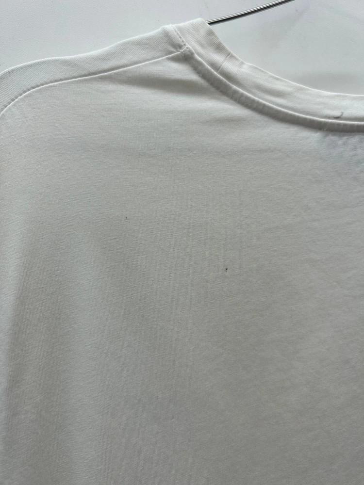 라지 A.P.C. 아페쎄 로고 화이트 오버핏 반팔 티셔츠 3