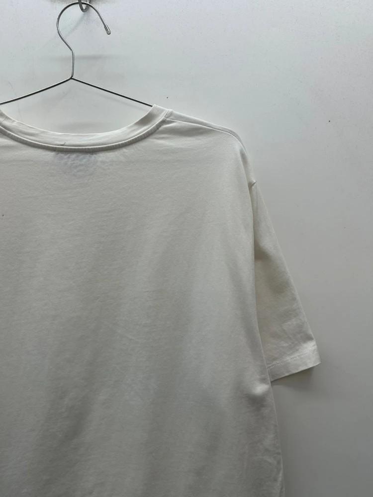 라지 A.P.C. 아페쎄 로고 화이트 오버핏 반팔 티셔츠 10
