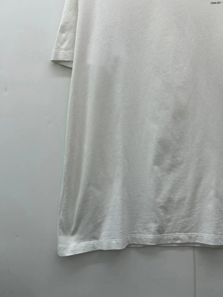 라지 A.P.C. 아페쎄 로고 화이트 오버핏 반팔 티셔츠 11