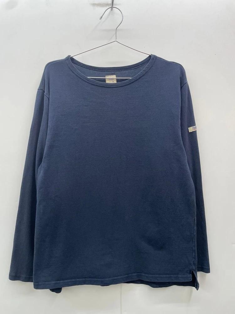 01 어나더오피스 오버핏 긴팔 티셔츠 네이비 롱 슬리브 4