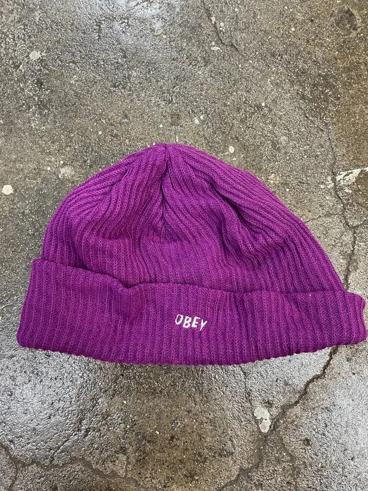os obey 오베이 퍼플 모자 비니 3