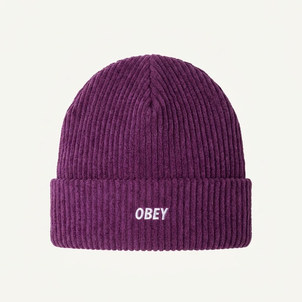 os obey 오베이 퍼플 모자 비니 1