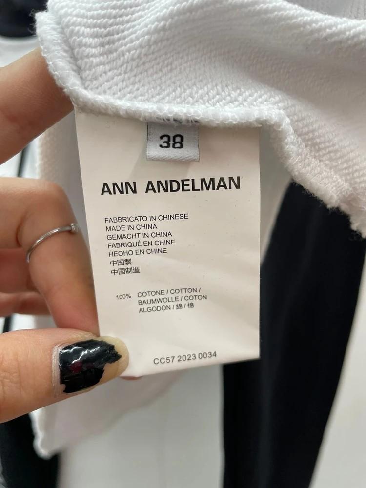 38 ANN ANDELMAN 앤 앤델먼 컬러블록 숏 후드 9
