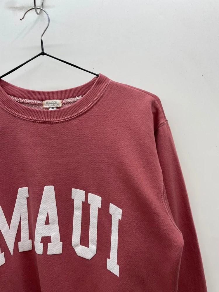 Brandy Melville MAUI 크롭 여자 로고 맨투맨 5