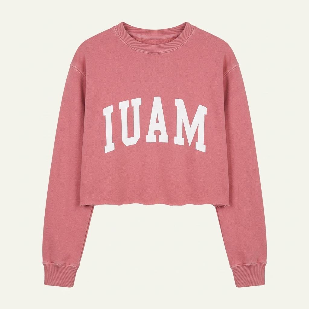 Brandy Melville MAUI 크롭 여자 로고 맨투맨 1