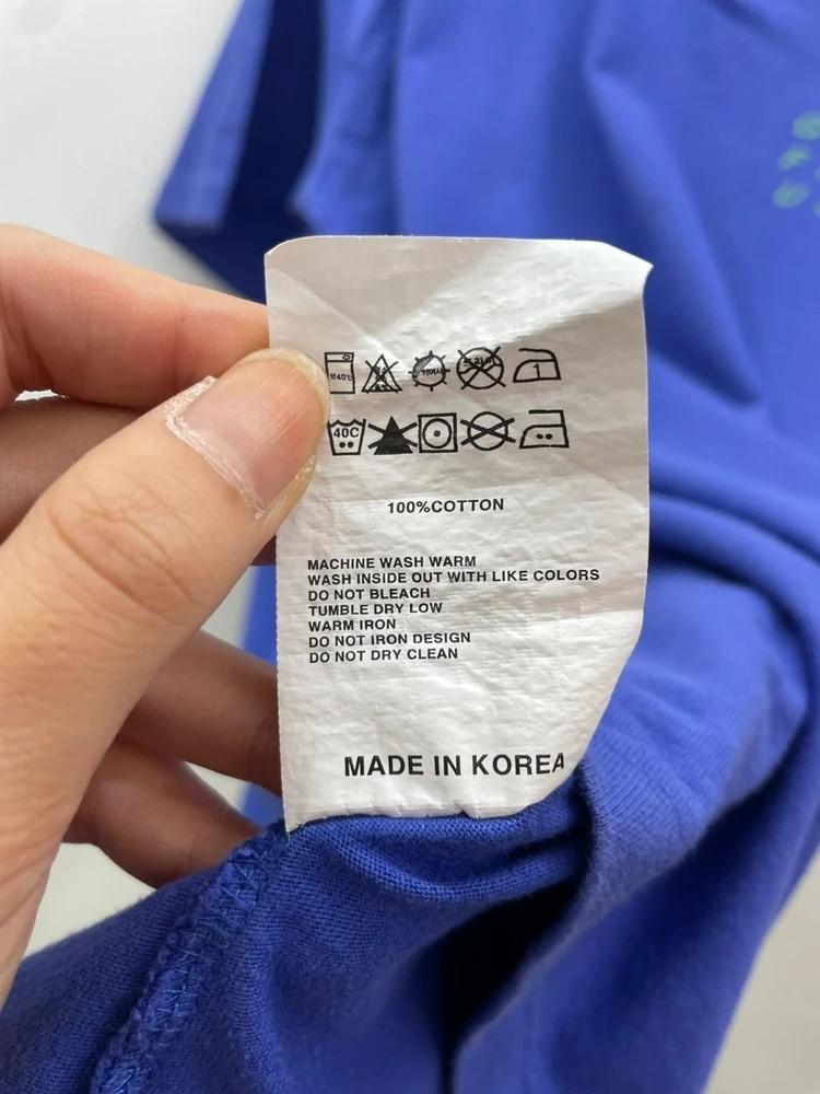 스몰 그래피거스 구피 로고 티셔츠 블루 티셔츠 8