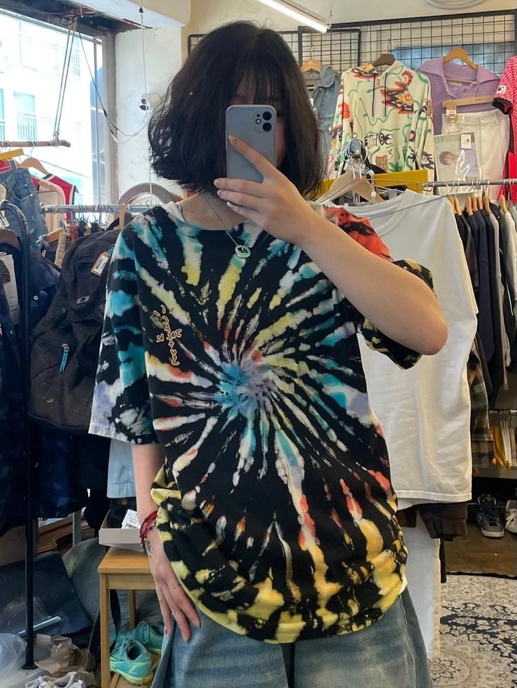 라지 Travis Scott 트래비스 스캇 캑터스잭 머천 타이다이 반팔 2