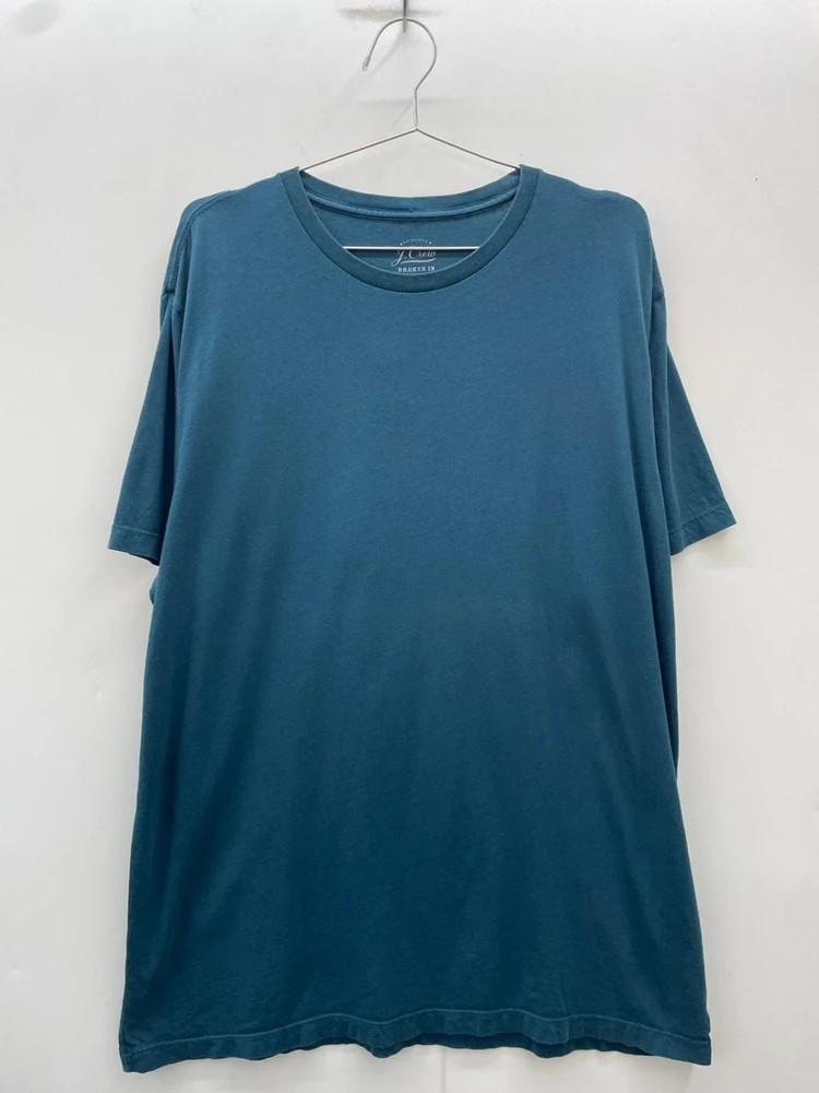 XL 남녀공용 J.Crew 기본 코튼 반팔 티셔츠 청록 3