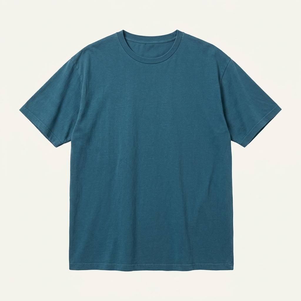 XL 남녀공용 J.Crew 기본 코튼 반팔 티셔츠 청록 1