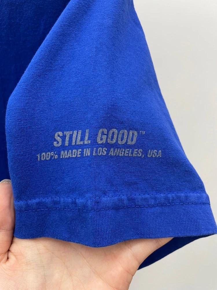 스몰 STILL GOOD 오버핏 프린팅 반팔 티셔츠 블루 10