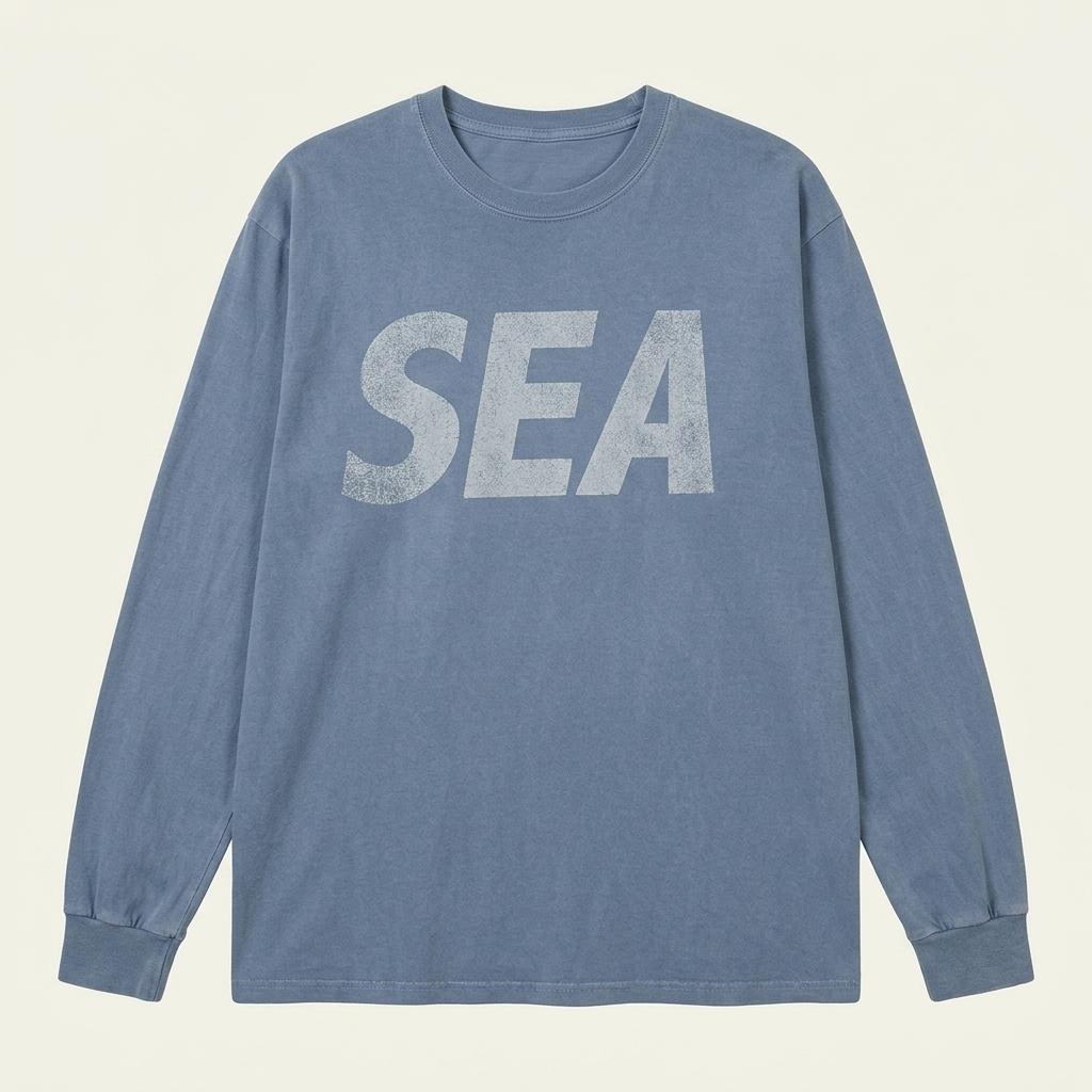 XL WIND AND SEA 빅로고 프린팅 롱슬리브 1