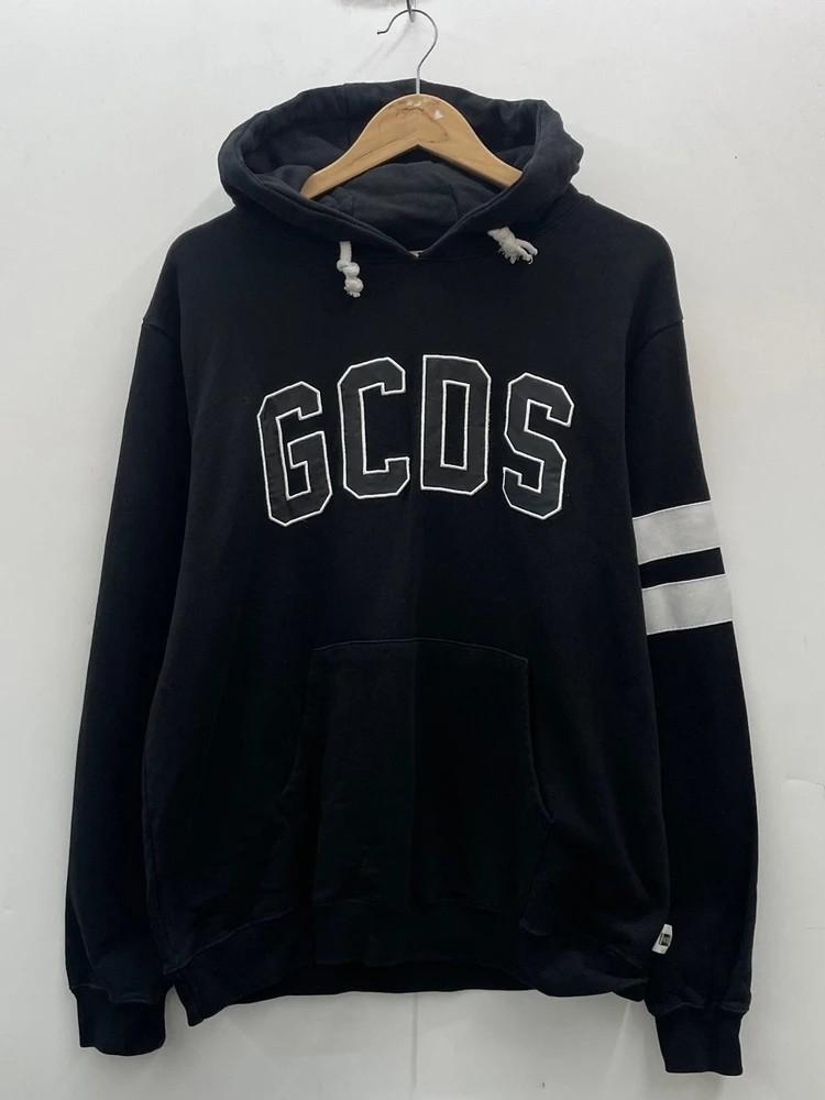 미디움 남자 GCDS 로고 레귤러 오버핏 후드티 4