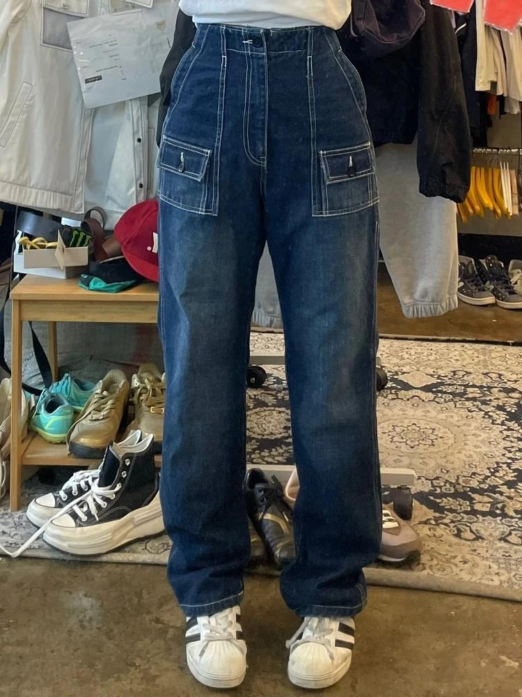 32 CARTER'S VTG 일자핏 투포켓 스티치 데님 팬츠 2