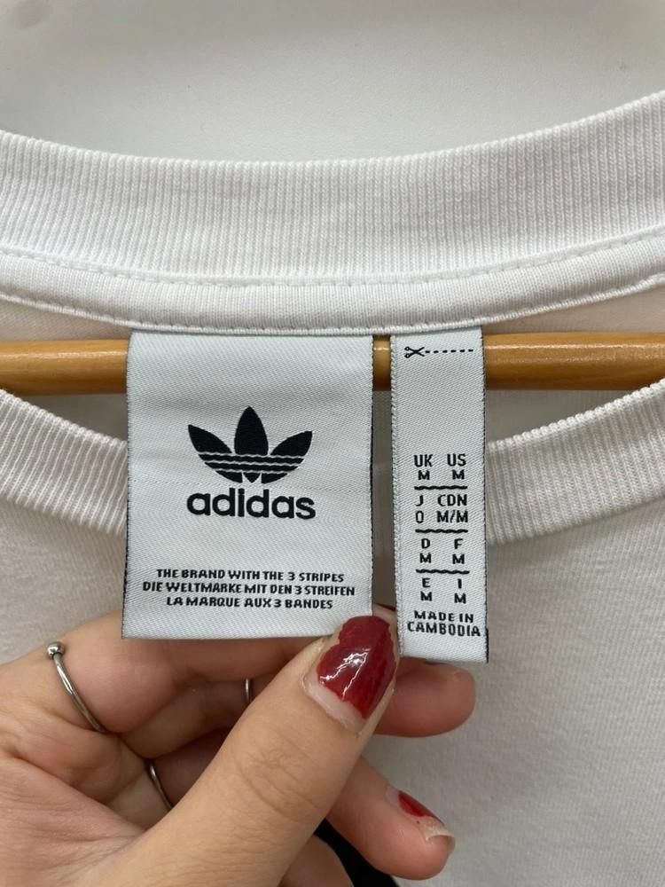 미디움 아디다스 오리지널스 불꽃로고 오버핏 반팔티셔츠 7
