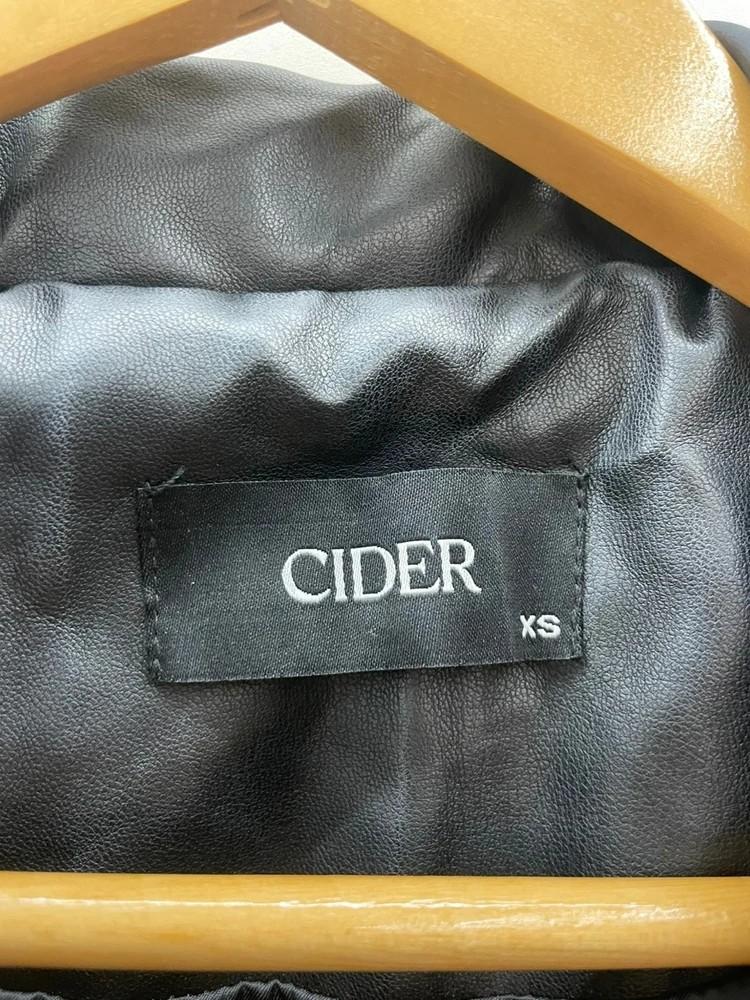XS CIDER 샵사이다 오버핏 포켓 레더 자켓 7