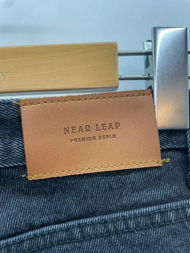 스몰 NEAR LEAP 여자 부츠컷 하이웨스트 워싱 블랙진 3