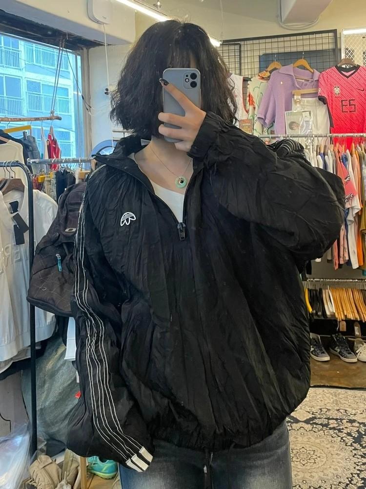 미디움 아디다스X알랙산더왕 아노락 쭈글이 바람막이 2