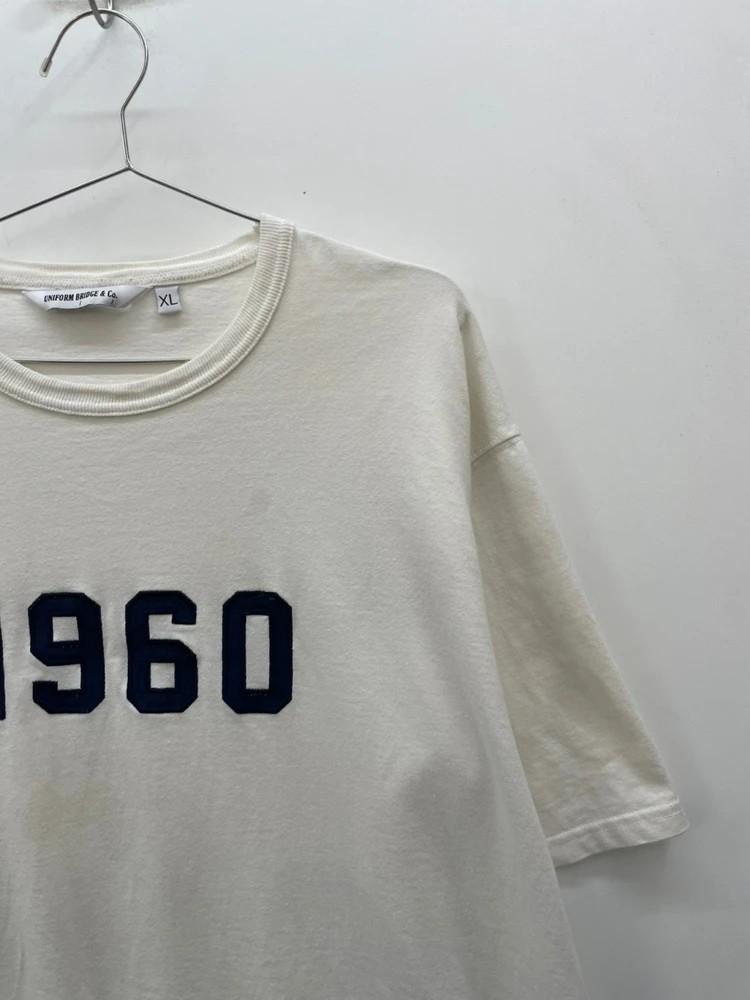 110 XL 유니폼브릿지 1960 로고 화이트 반팔 티셔츠 6