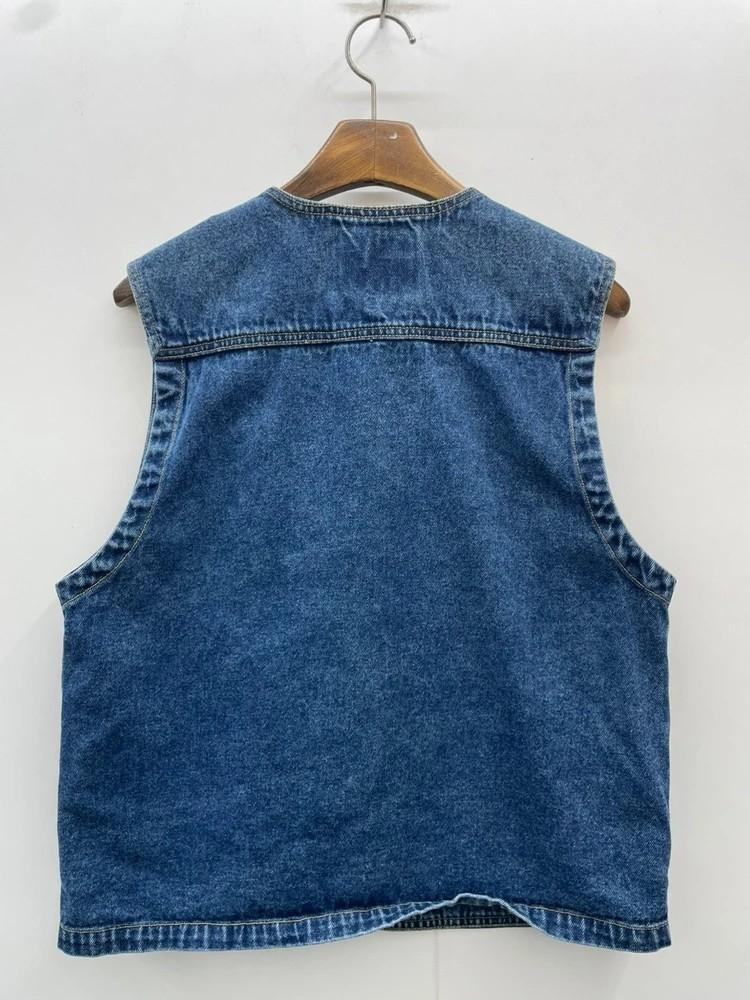 라지 피싱 Vintage MANX 멀티포켓 데님 조끼 5