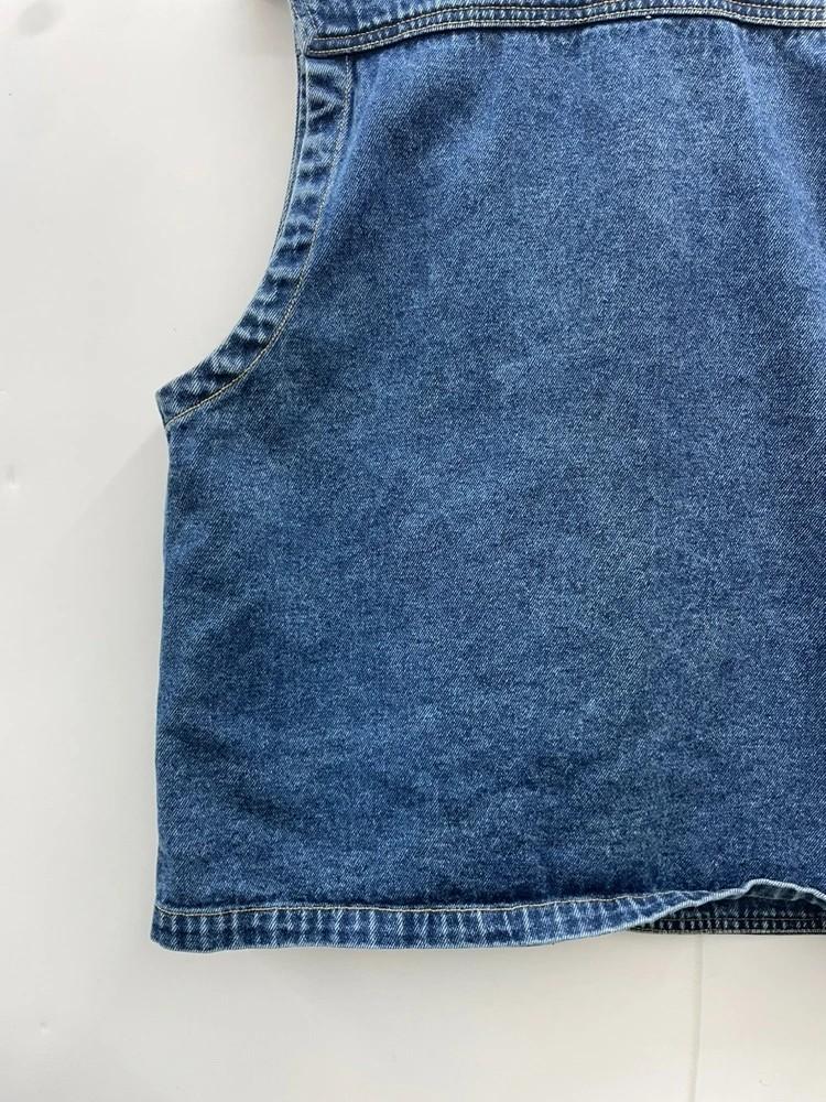 라지 피싱 Vintage MANX 멀티포켓 데님 조끼 3
