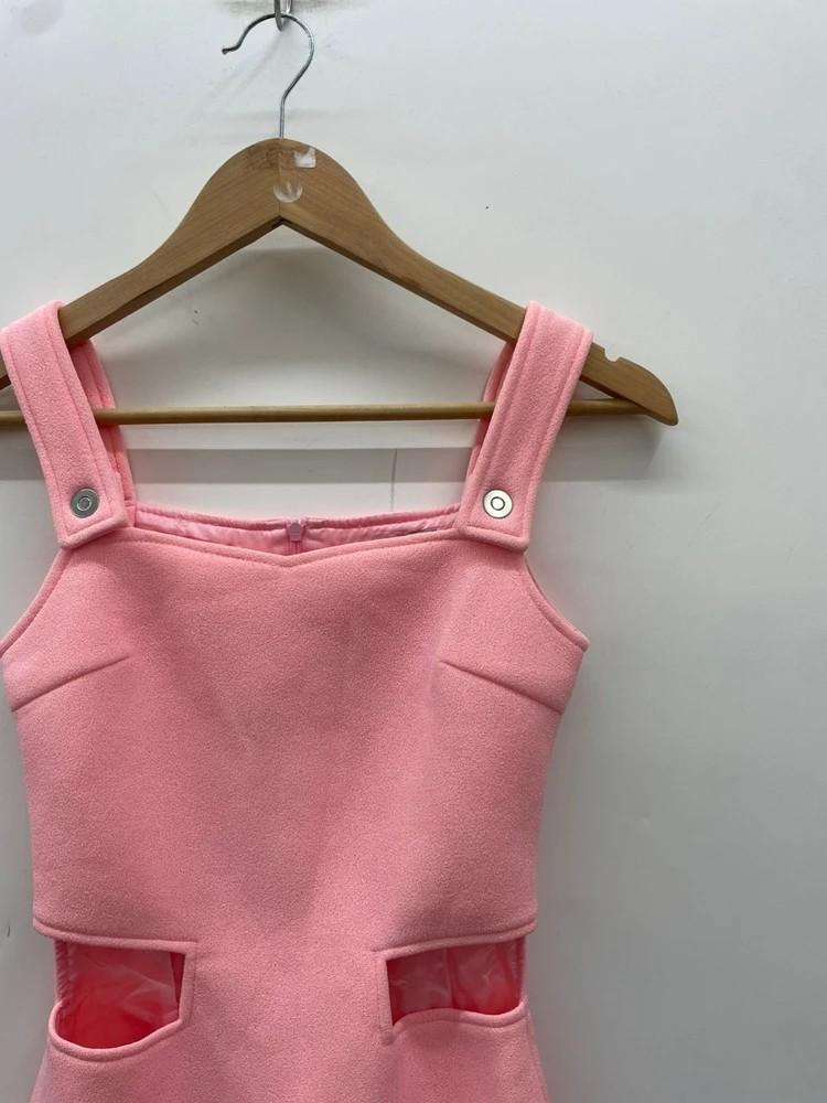 coperni 핑크 컷 아웃 드레스 8