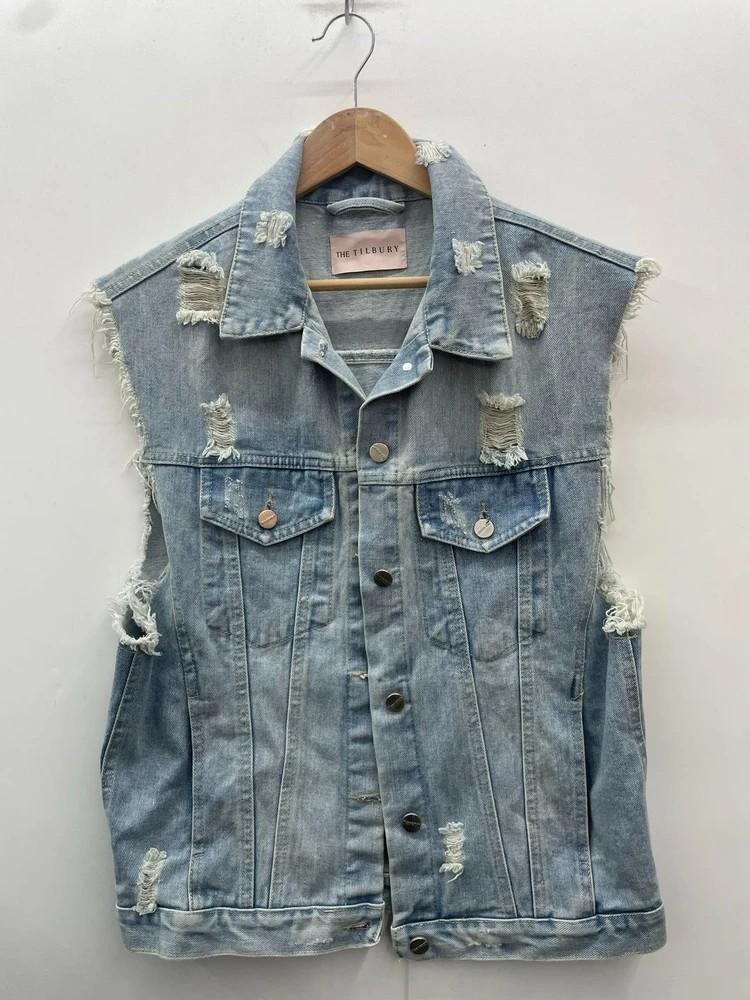 프리 the tilbury 데님 베스트 조끼 여자 4