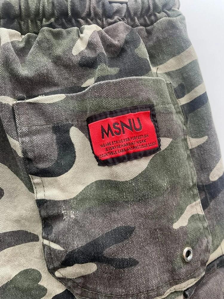 MASSNOUN 이지 카고 카모 쇼츠 반바지 매스노운 3