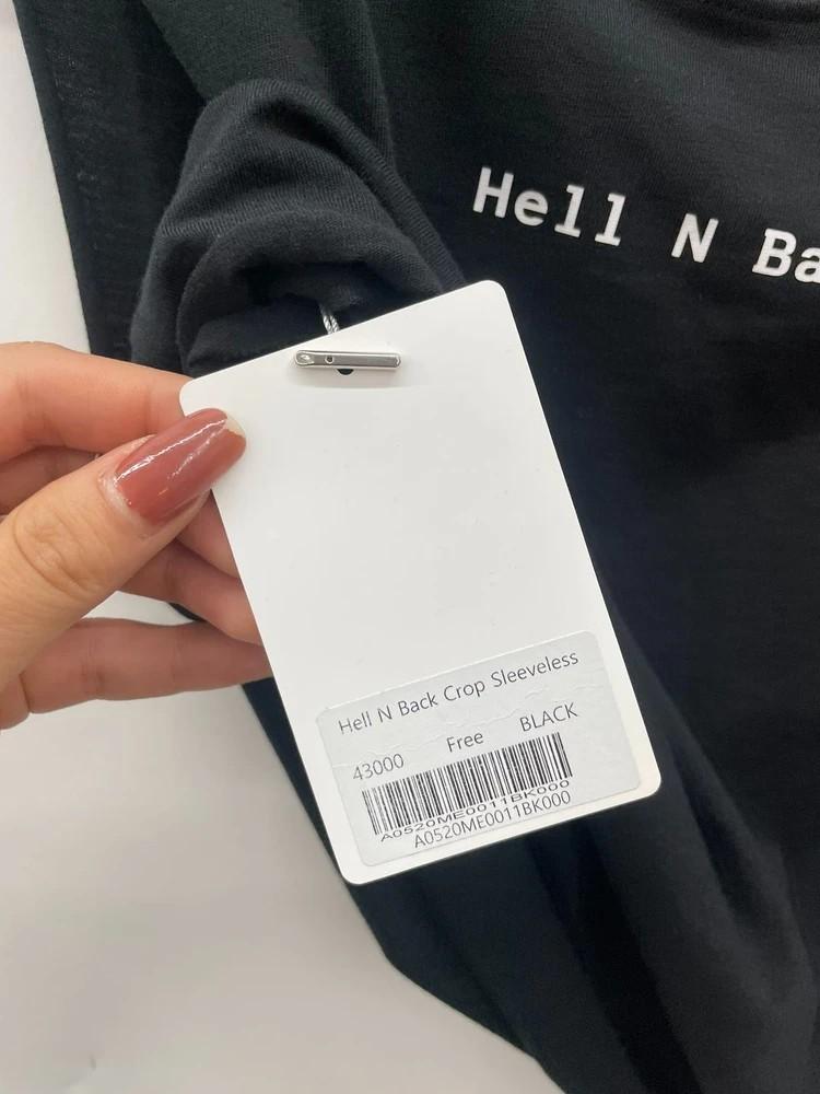 새상품 인프랩 여자 민소매블랙 Hell N Back Sleeveless 10