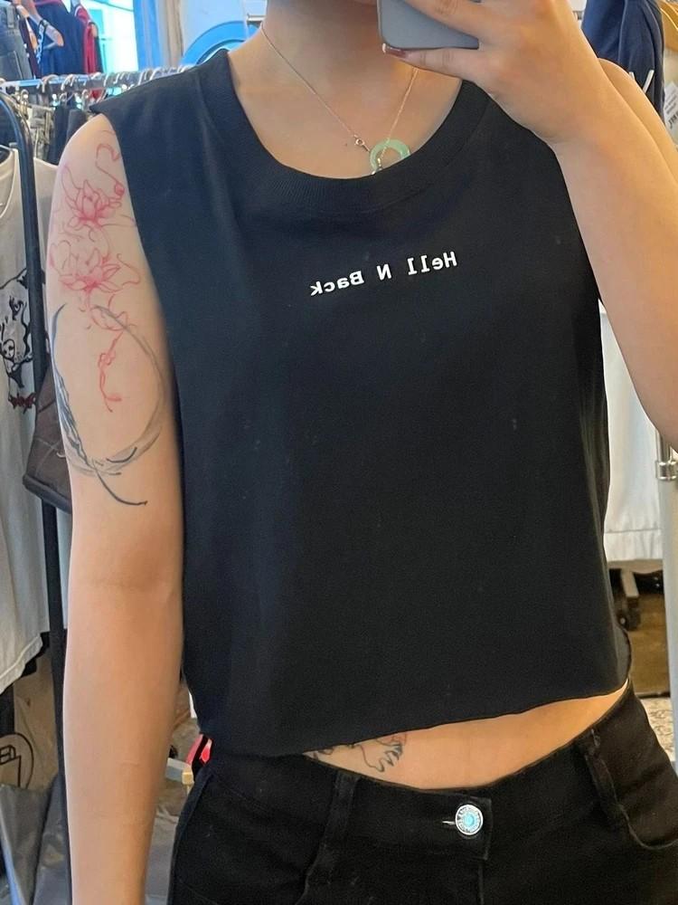 새상품 인프랩 여자 민소매블랙 Hell N Back Sleeveless 2
