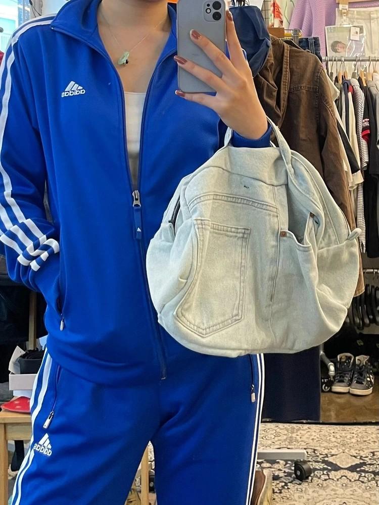 에잇세컨즈 빈티지 연청 데님 커스텀 숄더백 2