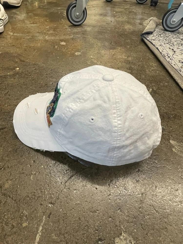 프리 vtg 워싱 화이트 볼캡 모자 y2k룩 6