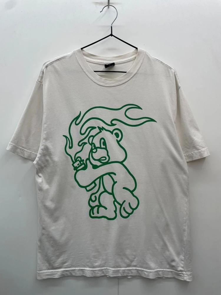 스몰 LMC FLAME 오버핏 베어티셔츠 화이트 4