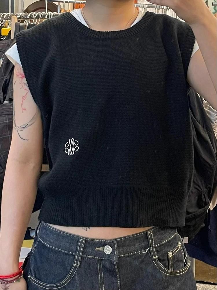프리 닉앤니콜 CREW NECK VEST 넥 베스트 조끼 2