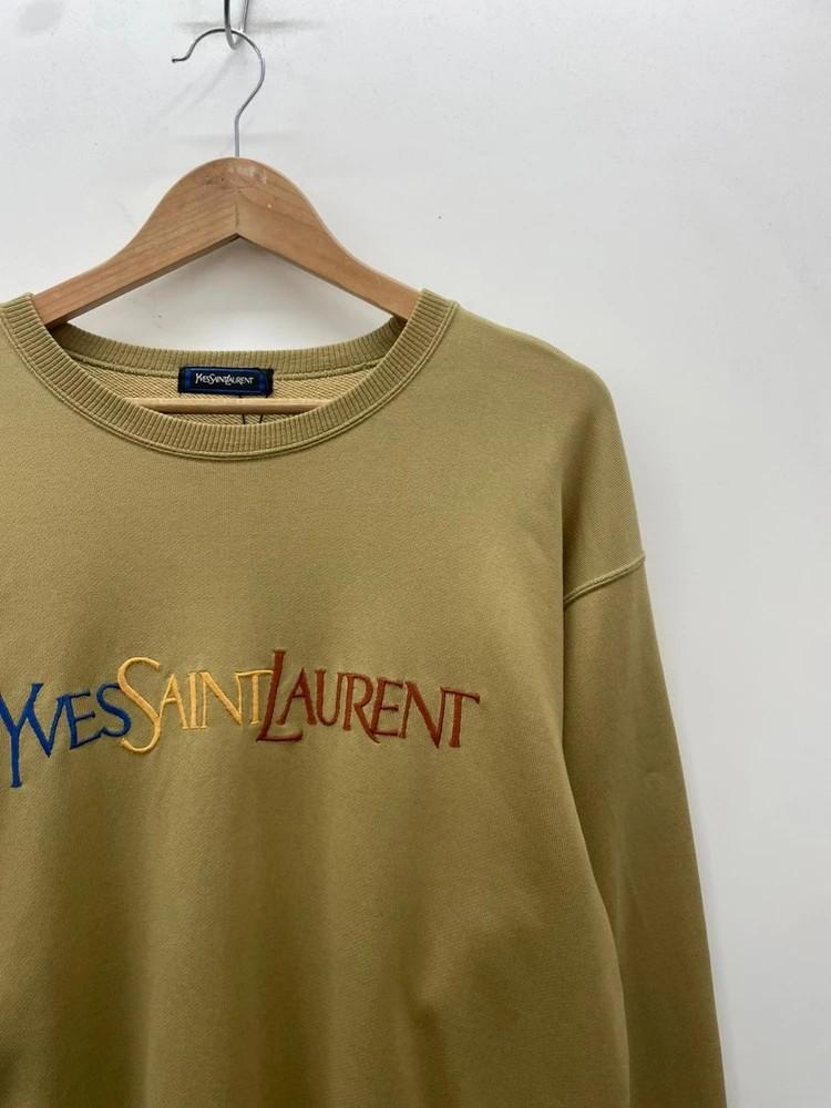 입생로랑 올드스쿨 스펠로고 오버핏 스웨트 트레이너 YSL 6