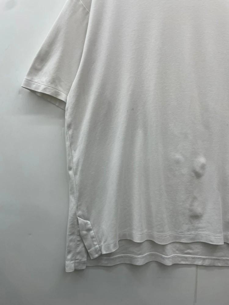 100 일꼬르소 오버핏 옆트임 화이트 반팔 티셔츠 5